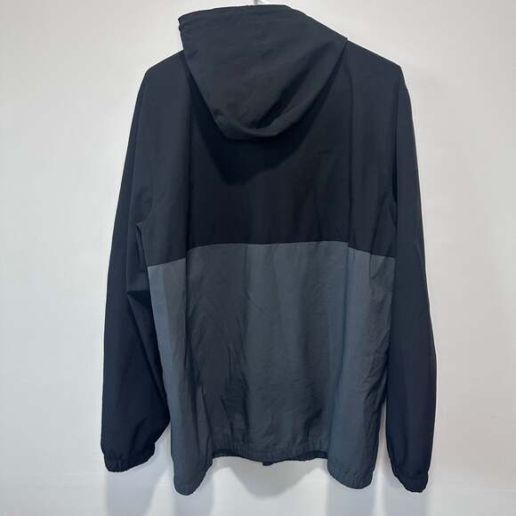 Voyager Men's Micro Ripstop Water Resistant Hooded Jacket Gray/Black, Sz XL - Picture 4 of 5